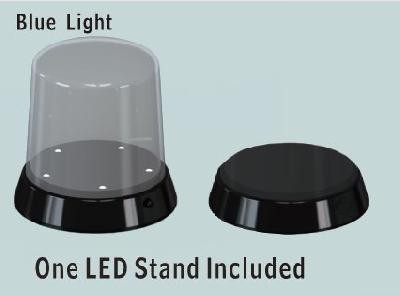 vitrine ronde base avec LED lumineux
