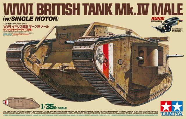 WWI BRITISH TANK Mk.IV MALE