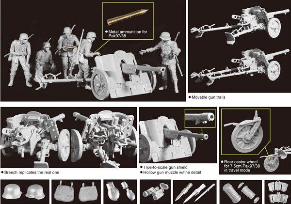 7.5cm PaK 97/38 w/Heer Gun Crew – Image 2