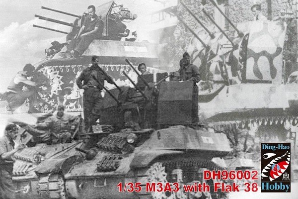M3A3 avec CANON ANTI-AÉRIEN FlaK 38 - Armée Yougoslave 1945 – Image 2