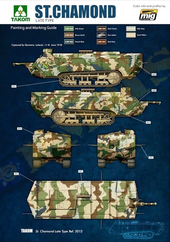 St.Chamond Late WWI French Heavy Tank – Image 2