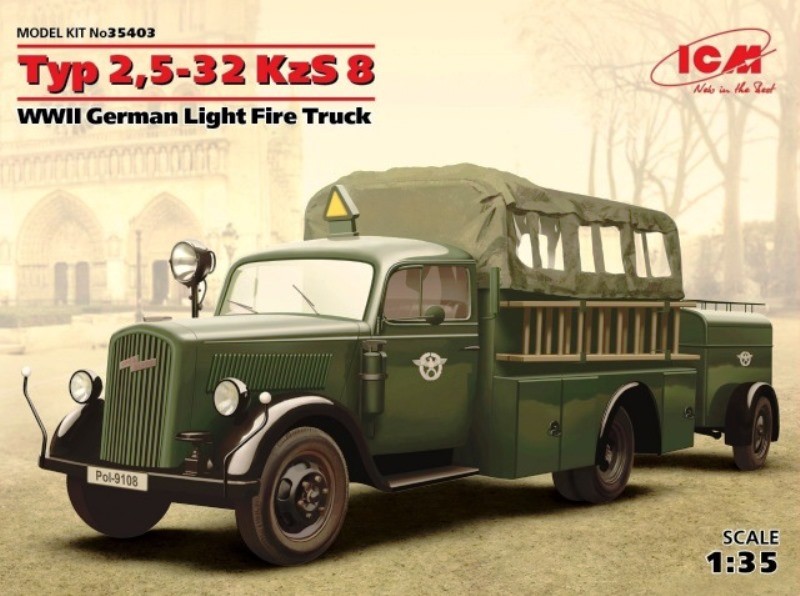 Typ 2,5-32 KzS 8 WW II German Light Fire Truck