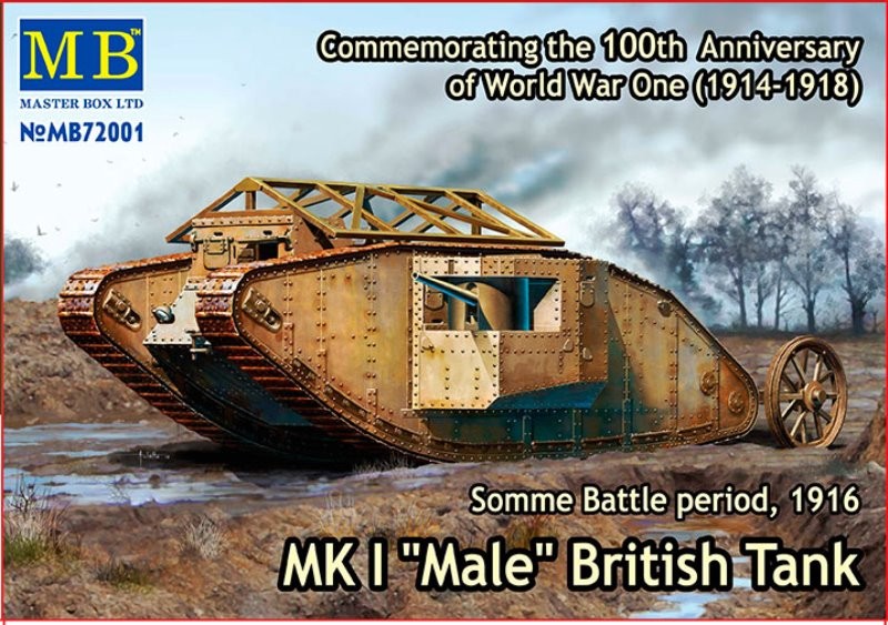 MK 1 ‘Male’ British Tank Somme Battle Period 1916
