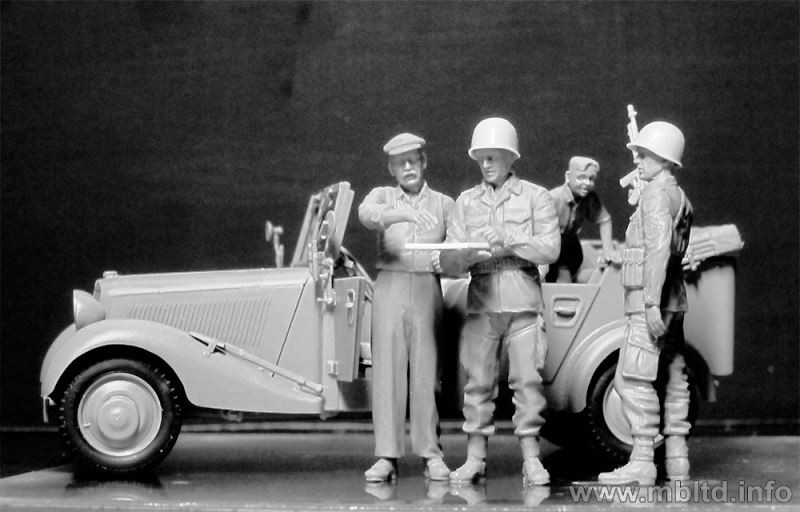 Hitching a ride, US Paratroopers and Civilians 1945 – Image 3