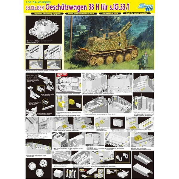 Sd.Kfz.138/1 Geschutzwagen 38 H fur s.IG.33/1 – Image 6