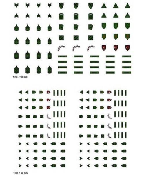 U.S Uniform Badges WW II Transfer II