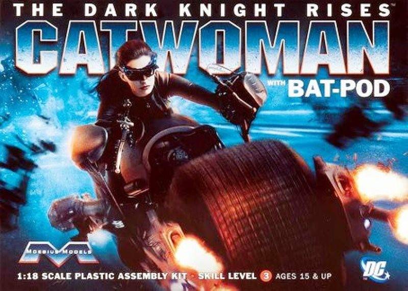 The Dark Knight Rises: Batpod with Catwoman