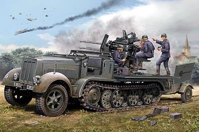 2 cm FLAKVIERLING 38 Auf Selbstfahrlafette (Sd.Kfz. 7/1 early version) with Sd.Anhänger 51