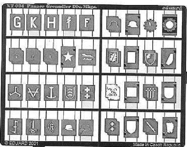 Panzer Grenadier Divisional Markings