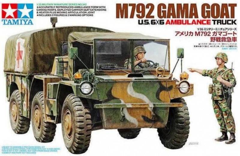U.S. 6X6 Ambulance Truck M792 Gama Goat