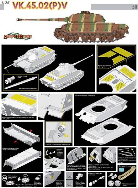 maquette char Sd.Kfz.138/1 Munitionswagen 38 M für s.I.G.33/2 CYBER HOBBY 6471 1/35ème maquette char promo – Image 2