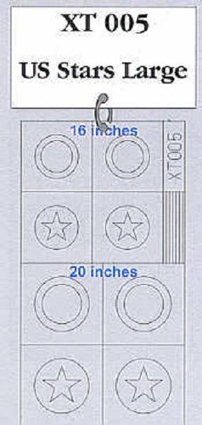 US stars large National Insignia paint masks