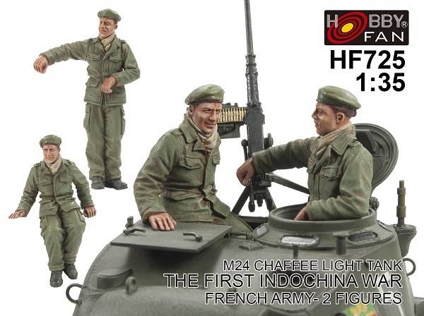 Crew For Chaffee Light Tank, The First Indochina War, French Army-