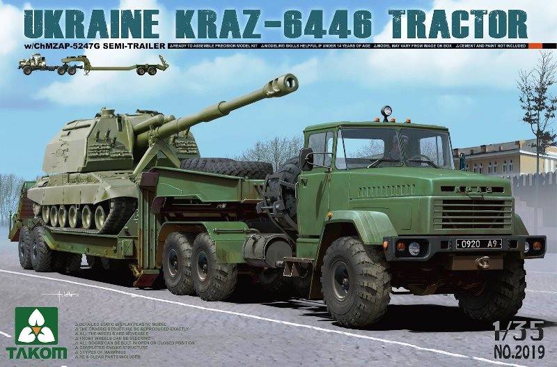 Ukraine KrAZ-6446 Tractor w/ChMZAP-5247G Semi-trailer