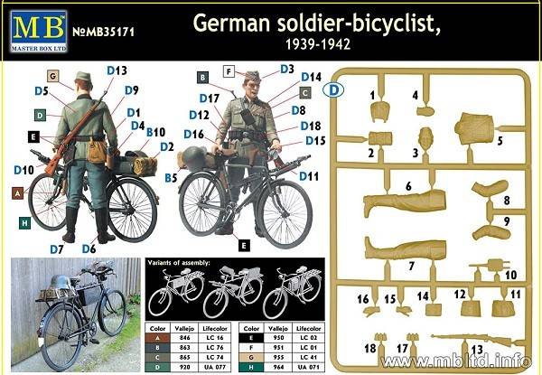 German soldier-bicyclist 1939-1942 – Image 2