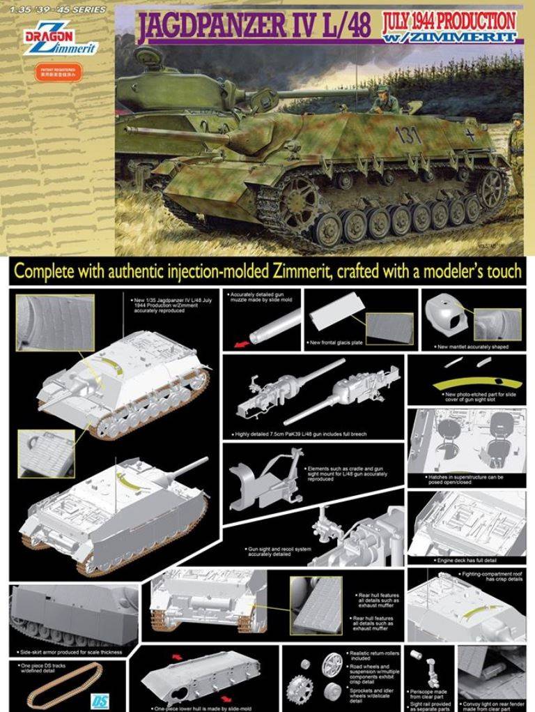 Jagdpanzer IV L/48 July 1944 Production w/Zimmerit – Image 2