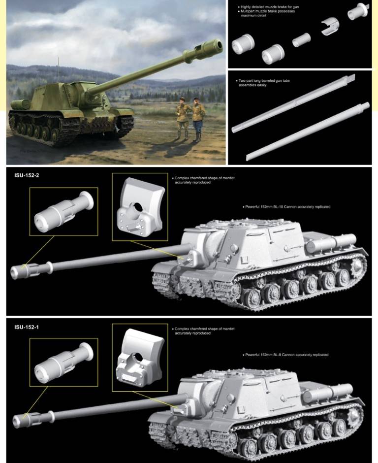 ISU-152-2 155mm BL-10 Cannon 2in1 – Image 2