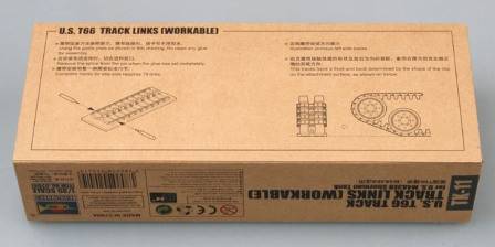 SET DE CHENILLES T-66 ACIER P/ CHARS US SHERMAN M4 A3 E8