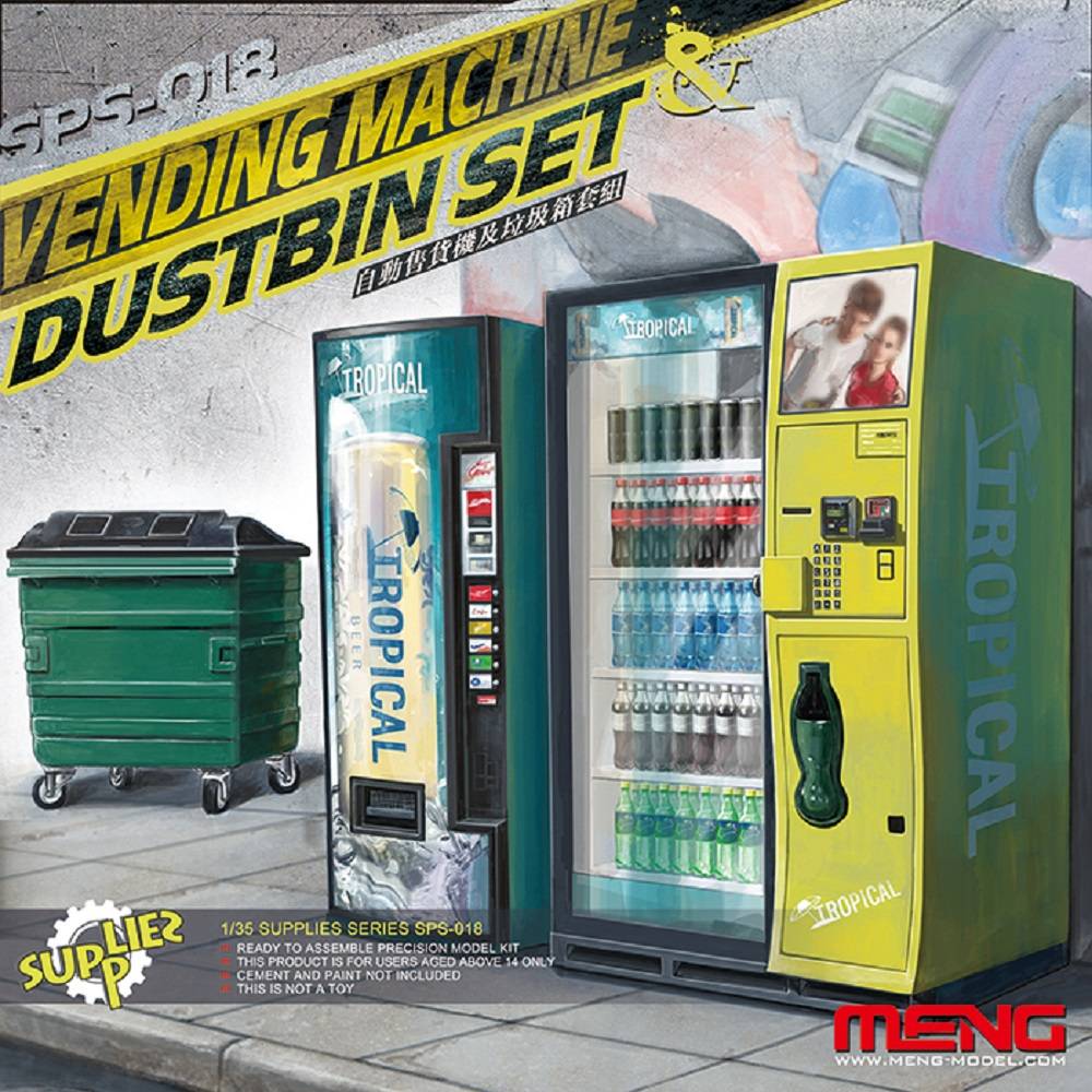 Vending Machine & Dustbin Set