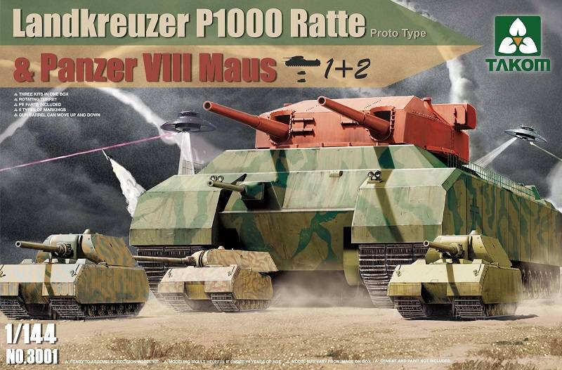 Landkreuzer P1000 Ratte & Panzer VIII Maus