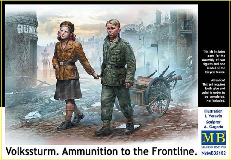 VOLKSSTURM. AMMUNITION TO THE FRONTLINE