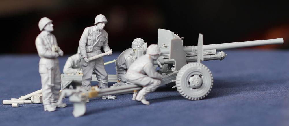 U.S. M1 57mm Anti-Tank Gun (Early Version) on M1A3 Carriage (5 Figures) – Image 11