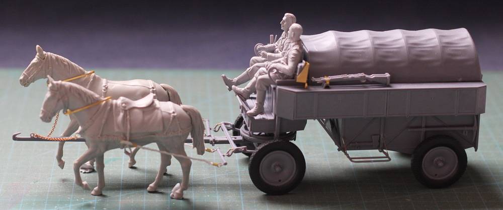 HF.7 Stahlfeldwagen (German Horse drawn Wagon + 2 figures) – Image 7
