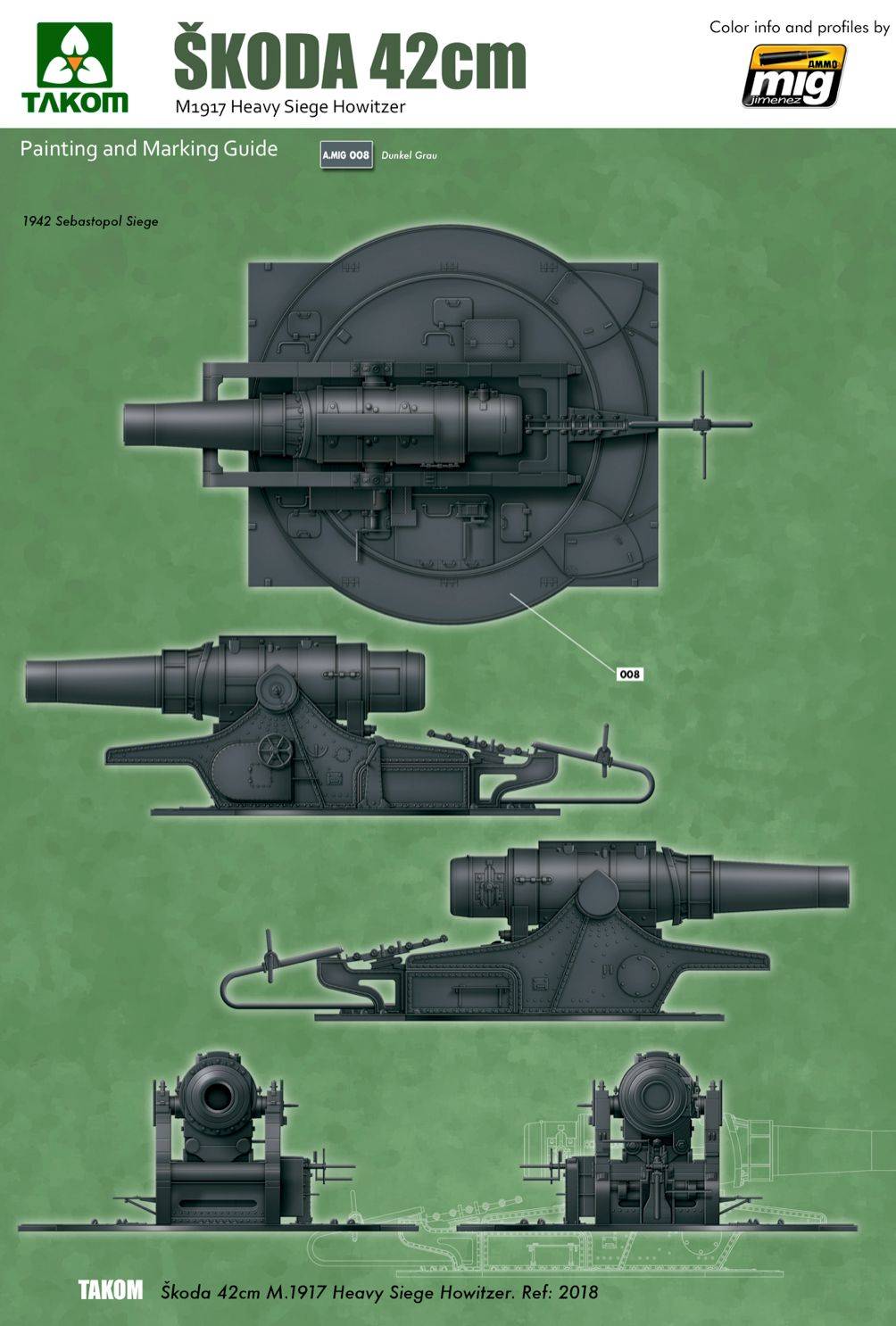 SKODA 42CM M.1917 HEAVY SIEGE HOWITZER w/ Erich von Manstein Siege Of Sevastopol 1942 – Image 5