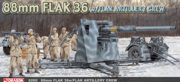 German 88mm Flak 36 with Flak Artillery Crew