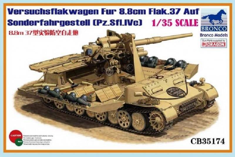 Versuchsflakwagen Fur 8.8cm Flak.37 Auf Sonderfahrgestell (Pz.SfI.IVc)