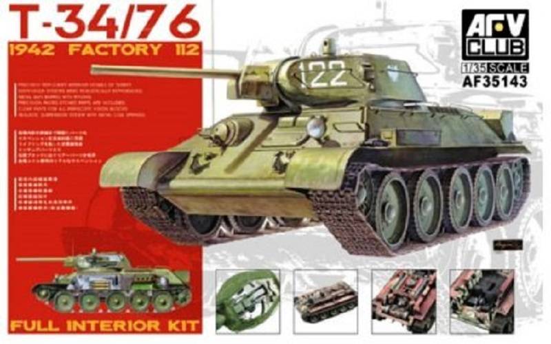 T-34/76 1942 Factory 112 Full Interior Kit