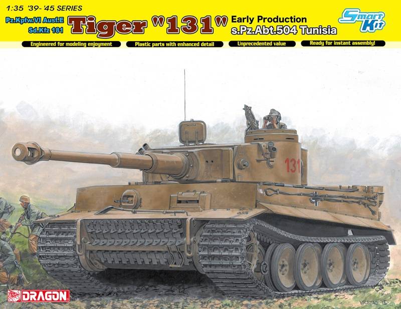 Tiger I "131" s.Pz.Abt.504 Tunisia DRAGON 6820 1/35ème maquette char promo