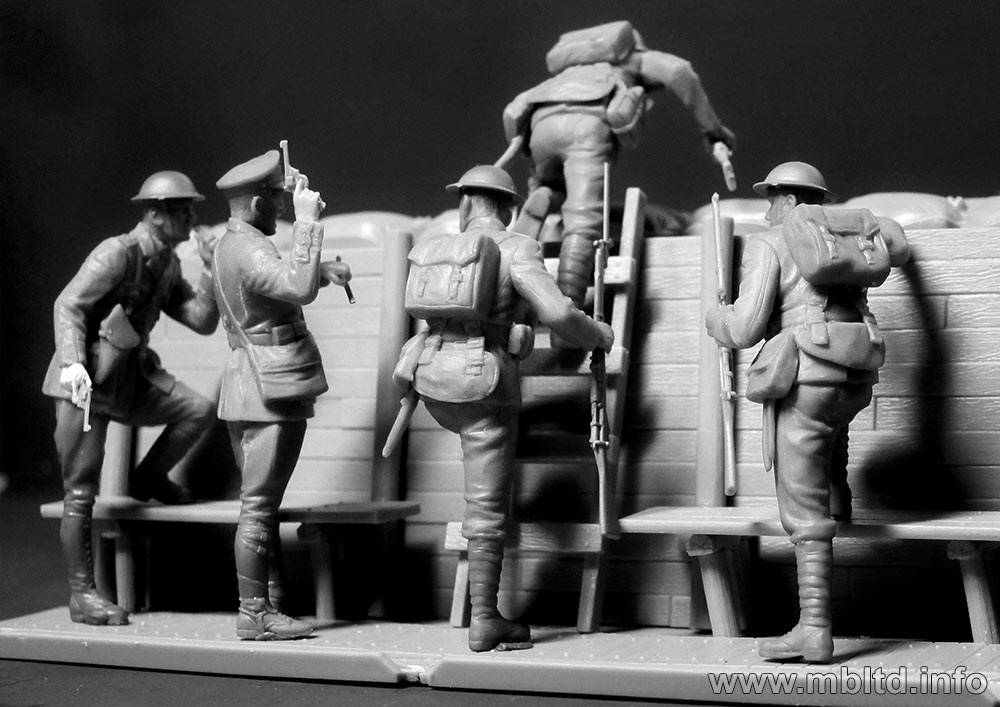 British Infantry before the attack WWI era – Image 3