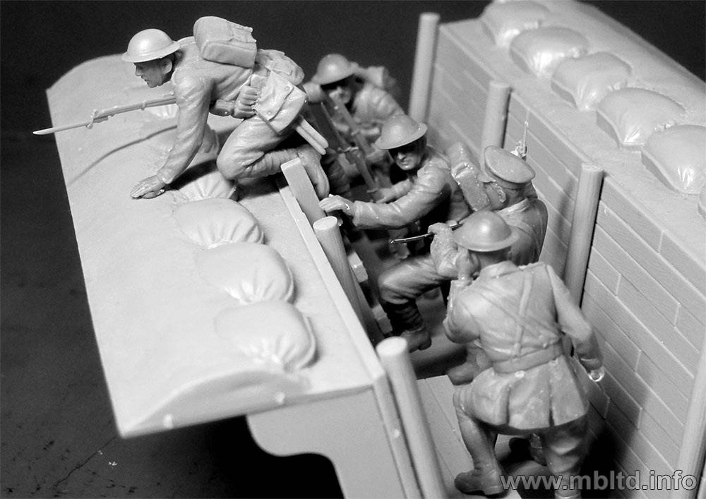 British Infantry before the attack WWI era – Image 4