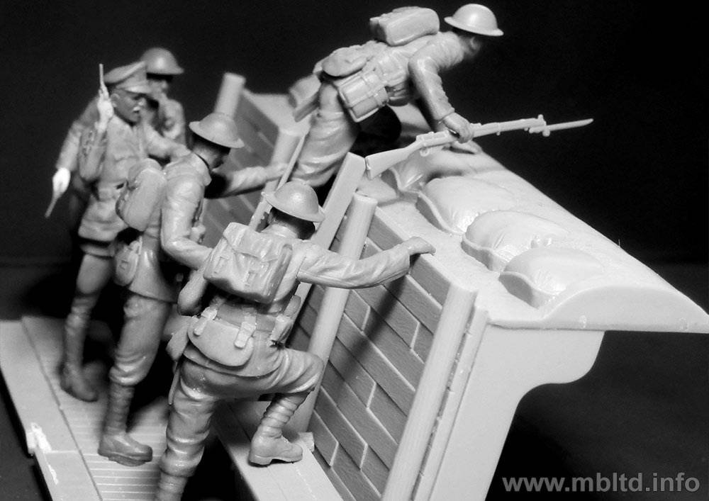 British Infantry before the attack WWI era – Image 6