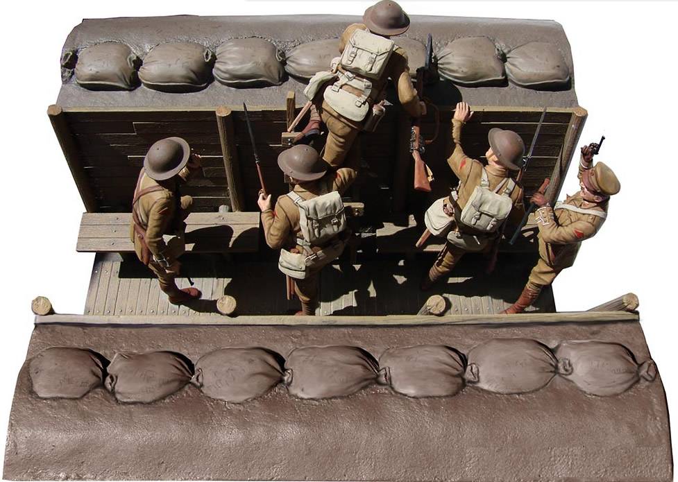 British Infantry before the attack WWI era – Image 2