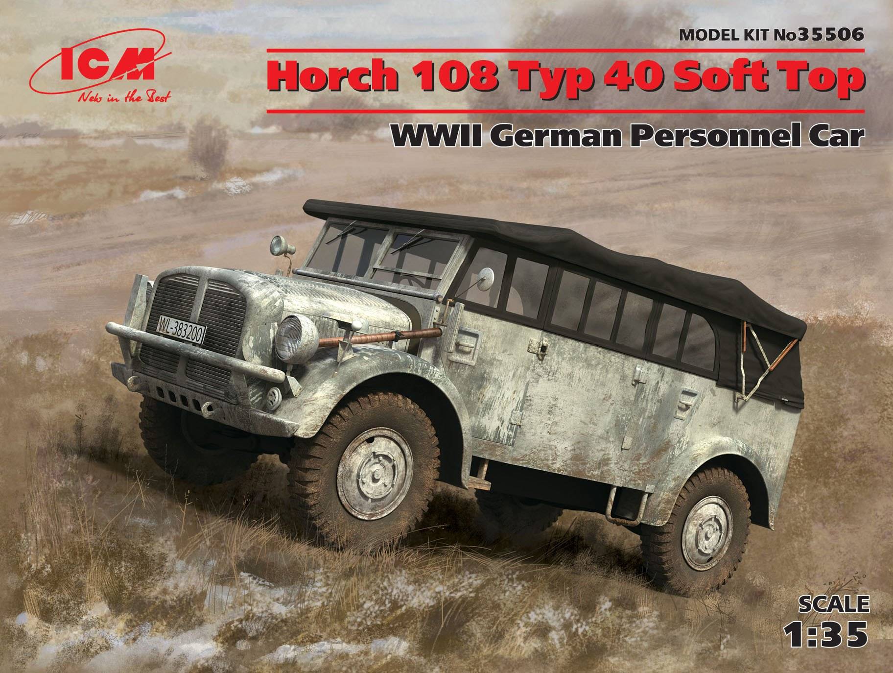 Horch 108 Typ 40 Soft Top WWII German Personnel Car