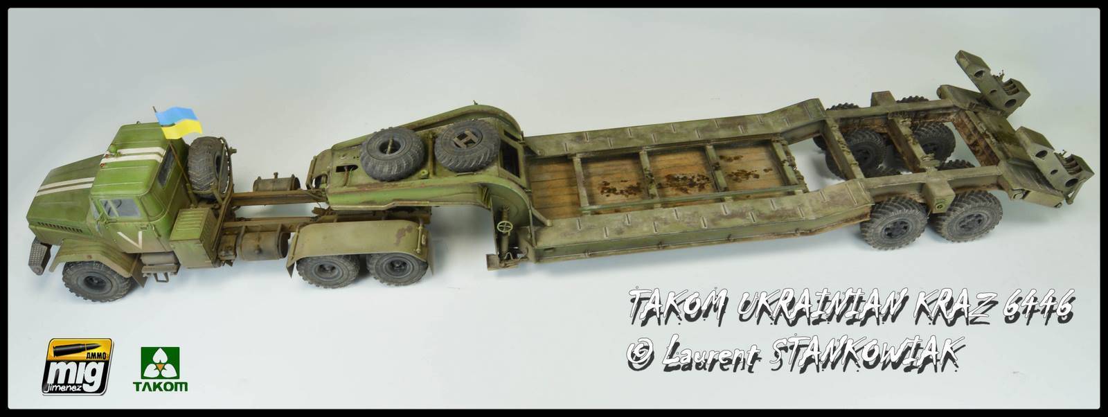 Ukraine KrAZ-6446 Tractor w/ChMZAP-5247G Semi-trailer – Image 3