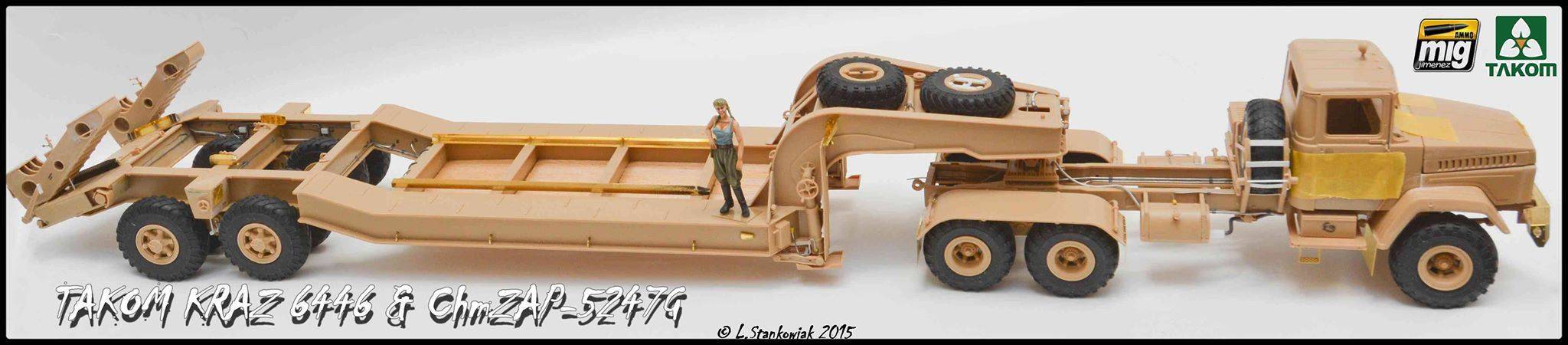Ukraine KrAZ-6446 Tractor w/ChMZAP-5247G Semi-trailer – Image 4