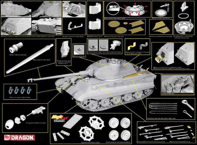 King Tiger Porsche Turret w/ZIMMERIT – Image 2