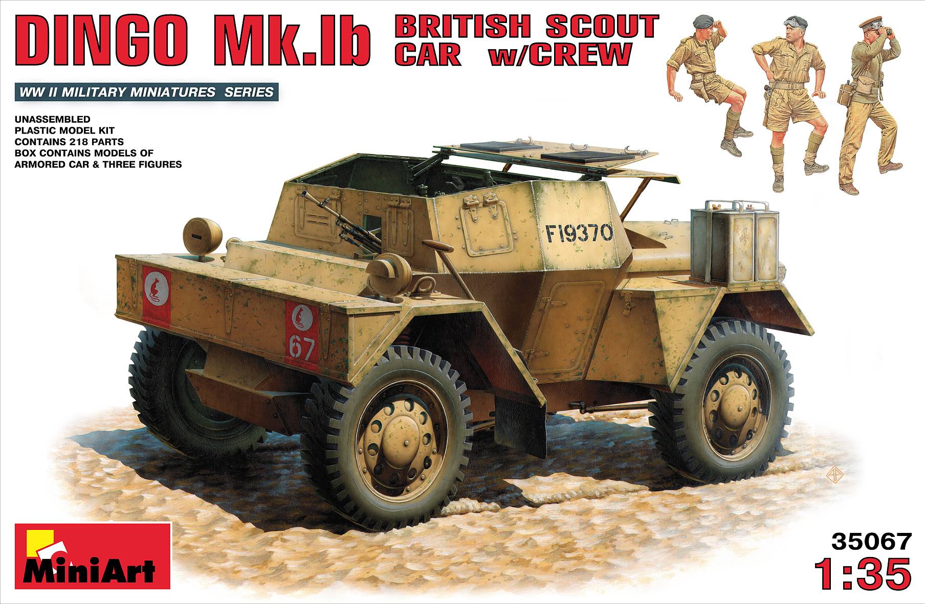 DINGO Mk.1b BRITISH SCOUT CAR w/CREW