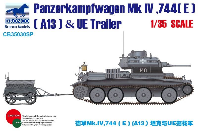 Panzerkampfwagen Mk IV (E) (A13) & UE Trailer