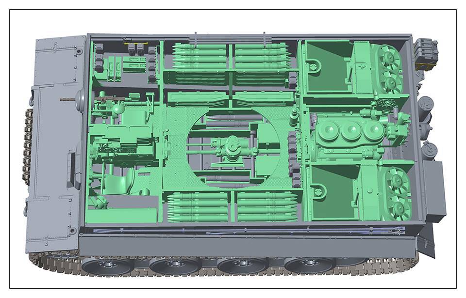Pz.kpfw.VI Ausf. E Early Production Tiger I S.PZ.ABT. 503 Eastern Front 1943 w/full interior – Image 14
