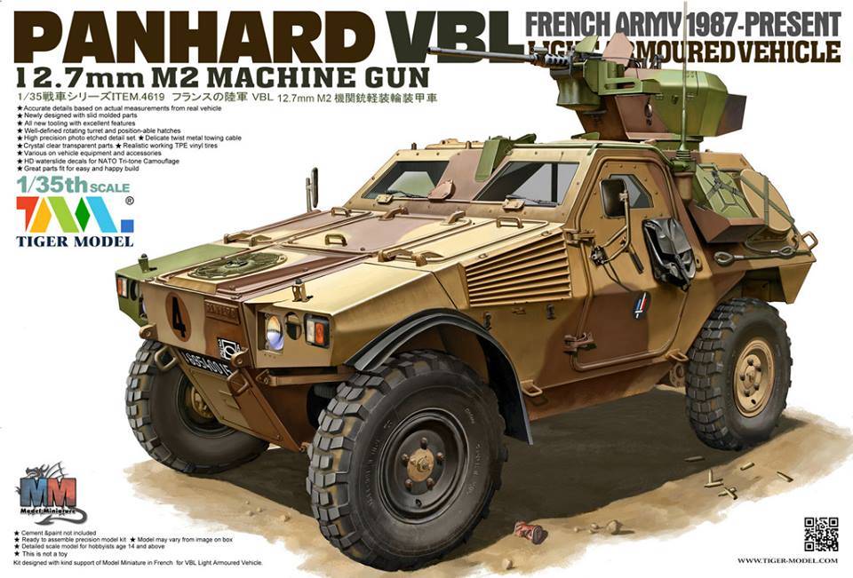 PANHARD VBL 12.7mm machine gun FRENCH ARMY Light Armored Vehicle