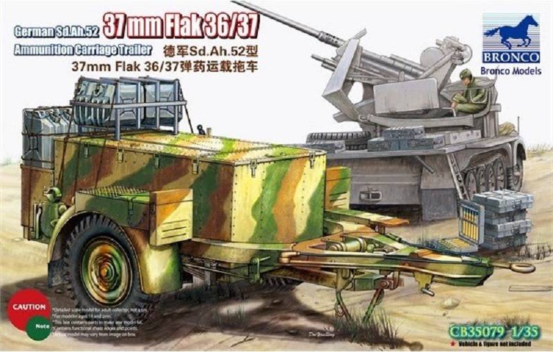German Sd.Ah.52 37mm Flak 36/37 Ammunition Carriage Trailer