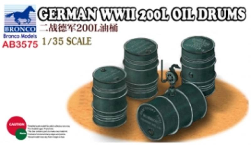 German WWII 200L Oil Drums