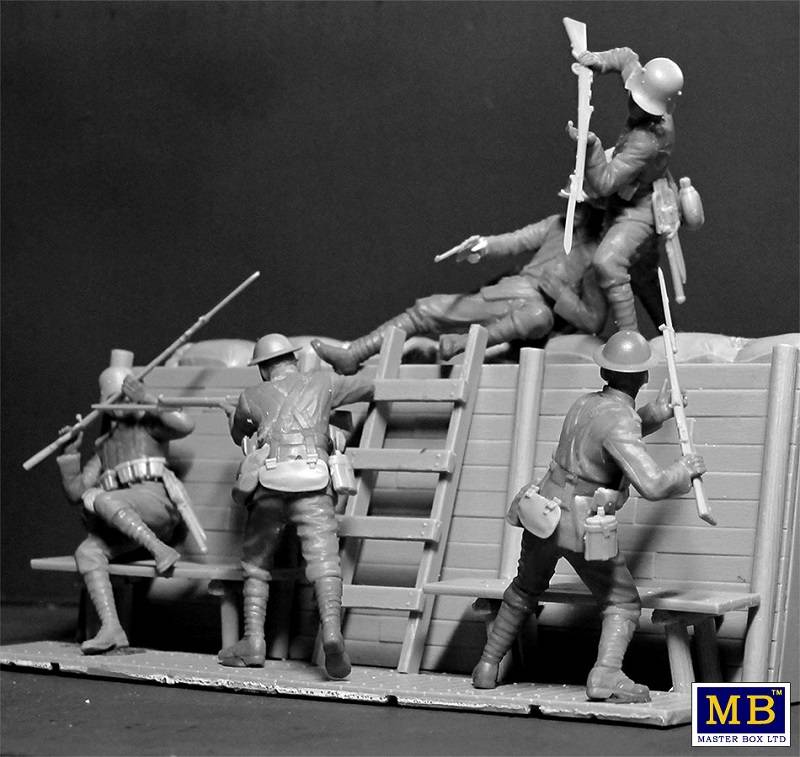 BRITISH & GERMAN INFANTRYMEN HAND TO HAND FIGHT WWI ERA – Image 3