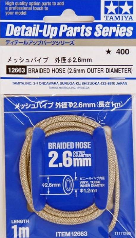 Braided Hose (2.6mm Outer Diameter)