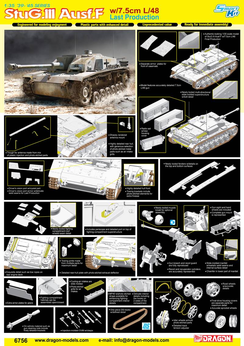 StuG.III Ausf.F w/7.5cm L/48 Last Production - Smart Kit – Image 2