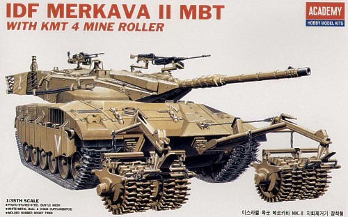 IDF MERKAVA II MBT WITH KMT 4 MINE ROLLER